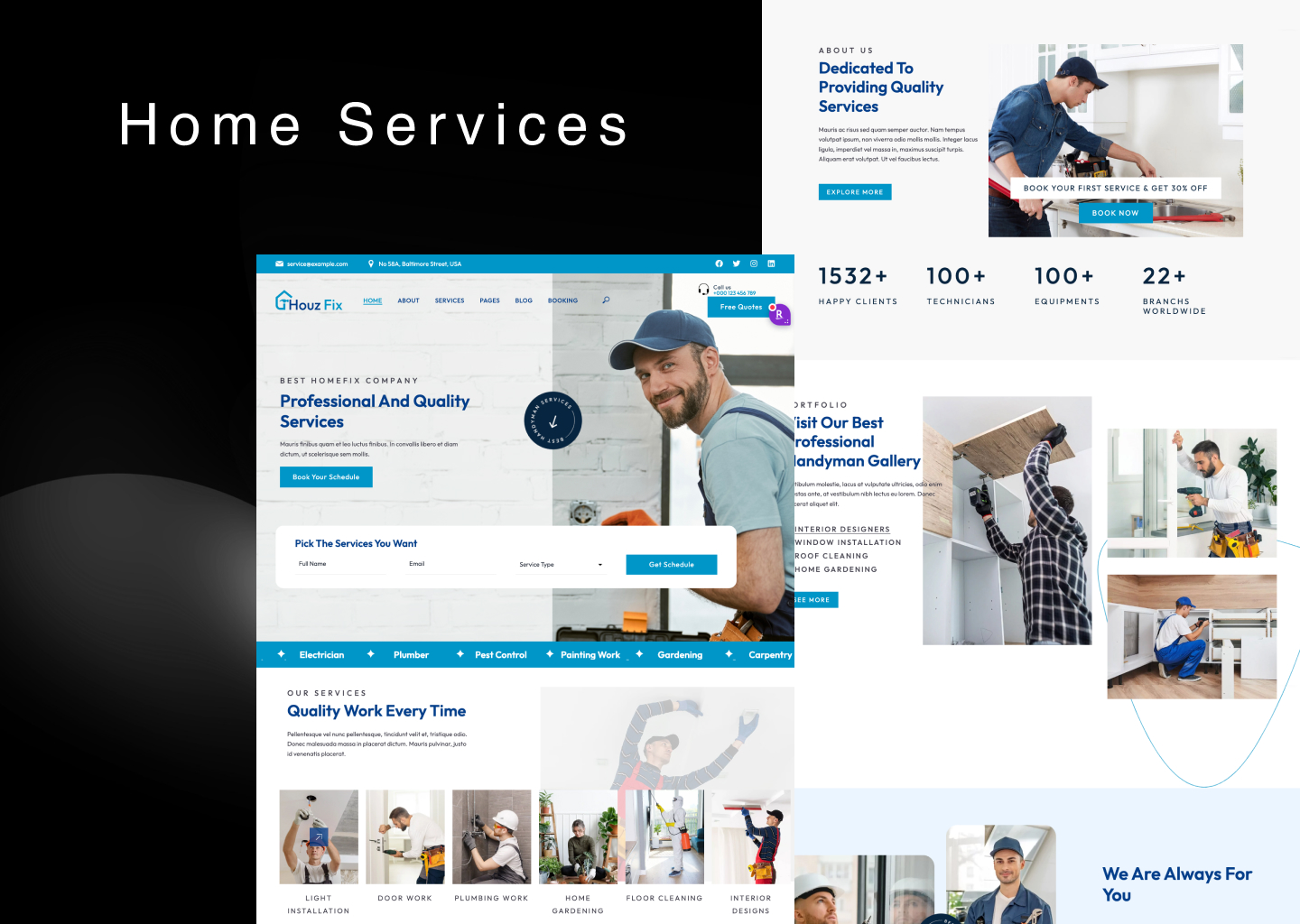 home services website design orange county ca